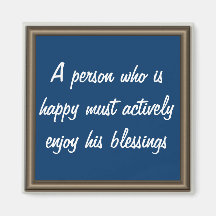 Enjoy your blessings and be happy fridge magnets