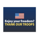 Enjoy Your Freedom? Thank Our Troops Postcards