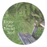 Enjoy, Your, Special, Day! Round Sticker