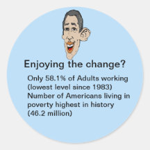 Enjoying the change? stickers
