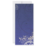 Enlightening Golden Yellow Floral and black swirls Personalized Rack Card