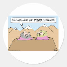 enlightenment overrated gurus sticker