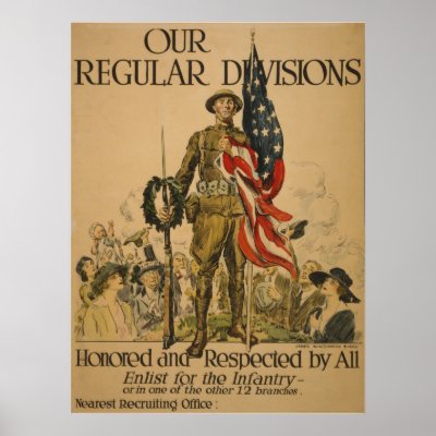 Enlist for the Infantry Poster by Military_Depot
