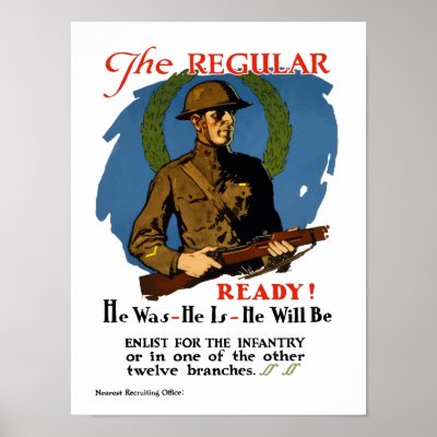 Enlist For The Infantry -- WWI Posters by parrow1978
