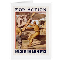 Enlist in the Air Service Greeting Cards