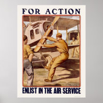 Enlist in the Air Service Print