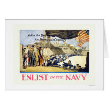 Enlist in the Navy Greeting Cards