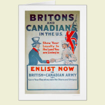Enlist Now Britons and Canadians (US02108) cards