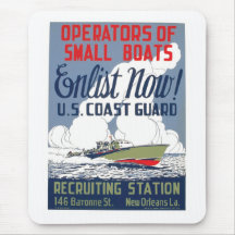 Enlist Now! U.S. Coast Guard Mouse Pads