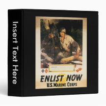 Enlist Now World War II Binders