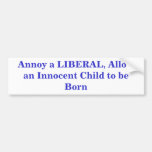 Ennuyez un LIBÉRAL, permettez à un enfant innocent Adhésifs Pour Voiture