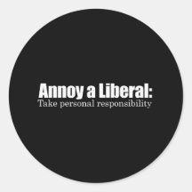 Ennuyez un libéral - prenez la responsabilité Bump Adhésif