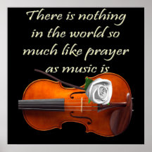 Énonciation inspirée de violon chrétien d'affiche