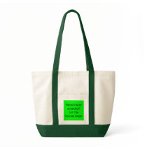 Enough hate already!!!. canvas bag