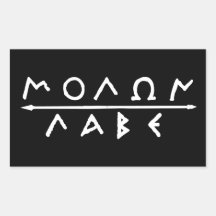 Ensemble d'autocollant de Molon Labe