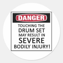 Ensemble de tambour de danger adhésifs