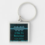Ensemble Romance étoilé de bleu Porte-clefs