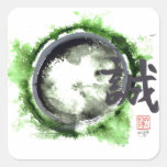 Enso, Sincertiy Within Square Stickers