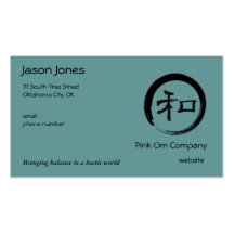 Enso Symbol with Harmony Symbol Business Cards