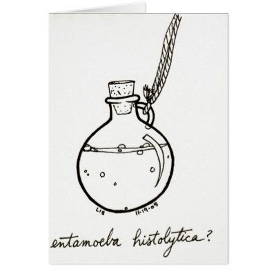 Entamoeba Histolytica card by bio_muse
