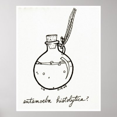 Entamoeba Histolytica print by bio_muse