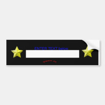 enter text black bumper sticker
