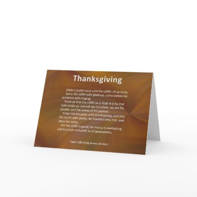 Enter With Thanksgiving & Blessing Psalm 100 Cards by inspiredbygenius