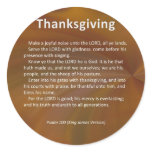 Enter With Thanksgiving & Blessing Psalm 100 Round Stickers