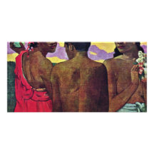 Entertainment In Tahiti By Gauguin Paul Photo Greeting Card
