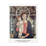 Enthroned Madonna And Angels By Andrea Mantegna Postcard