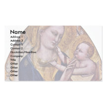 Enthroned Madonna Business Card Template