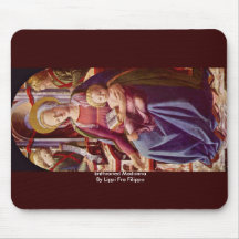 Enthroned Madonna By Lippi Fra Filippo Mouse Pads