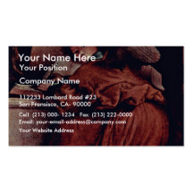 Enthroned Madonna With Angels And Saints Left: St. Business Cards