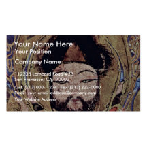 Enthroned Ruler And His Followers  By Meister Des Business Card Template