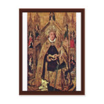 Enthroned St. Dominic Of Silos With The 7 Cardinal Postcard