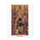 Enthroned St. Dominic Of Silos With The 7 Cardinal Postcard