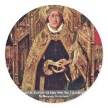 Enthroned St. Dominic Of Silos With The 7 Cardinal Stickers