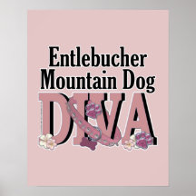 Entlebucher Mountain Dog DIVA Poster