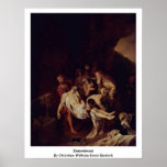 Entombment By Christian Wilhelm Ernst Dietrich Posters