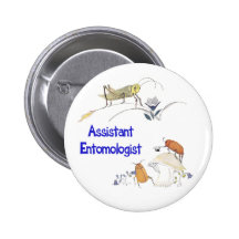 Entomologiste auxiliaire badge avec épingle