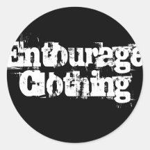 Entourage Clothing Round Sticker