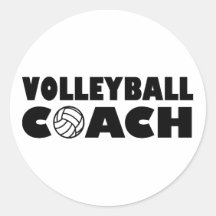 Entraîneur de volleyball autocollant