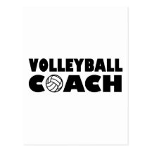 Entraîneur de volleyball carte postale