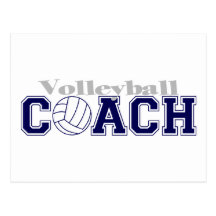 Entraîneur de volleyball cartes postales