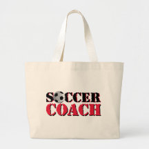 Entraîneur du football (rouge) sacs en toile
