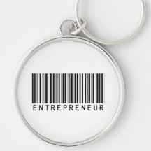 Entrepreneur Bar Code Key Chains