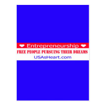 Entrepreneurs Free People Dreams Postcard