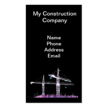Entreprise de construction élevée carte de visite