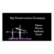 Entreprise de construction élevée modèle de carte de visite