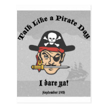 Entretien comme un jour de pirate ! carte postale